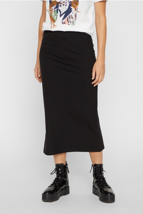 Pieces pckylie mw midi skirt noos